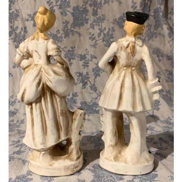 Vintage Figurines of Colonial Man and Woman Japan - Picture 3 of 5